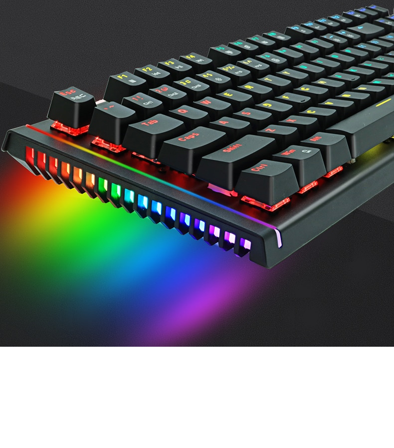 Mechanical Keyboard LED Backlit Antighosting jkaylani online shop
